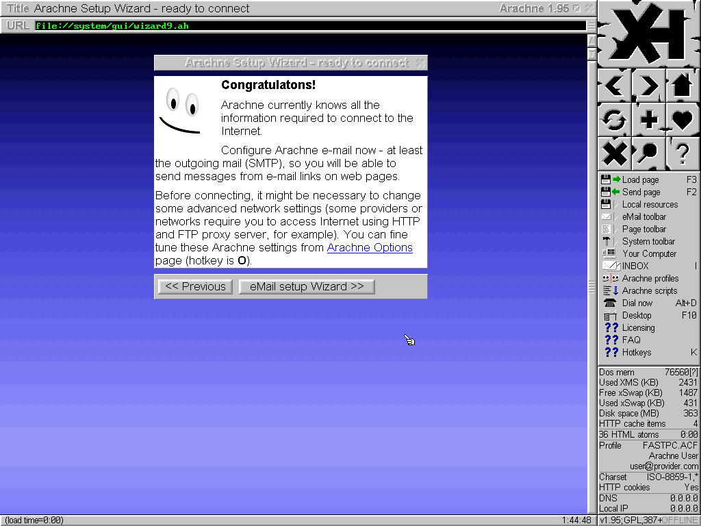 Arachne installation - Screenshot 20