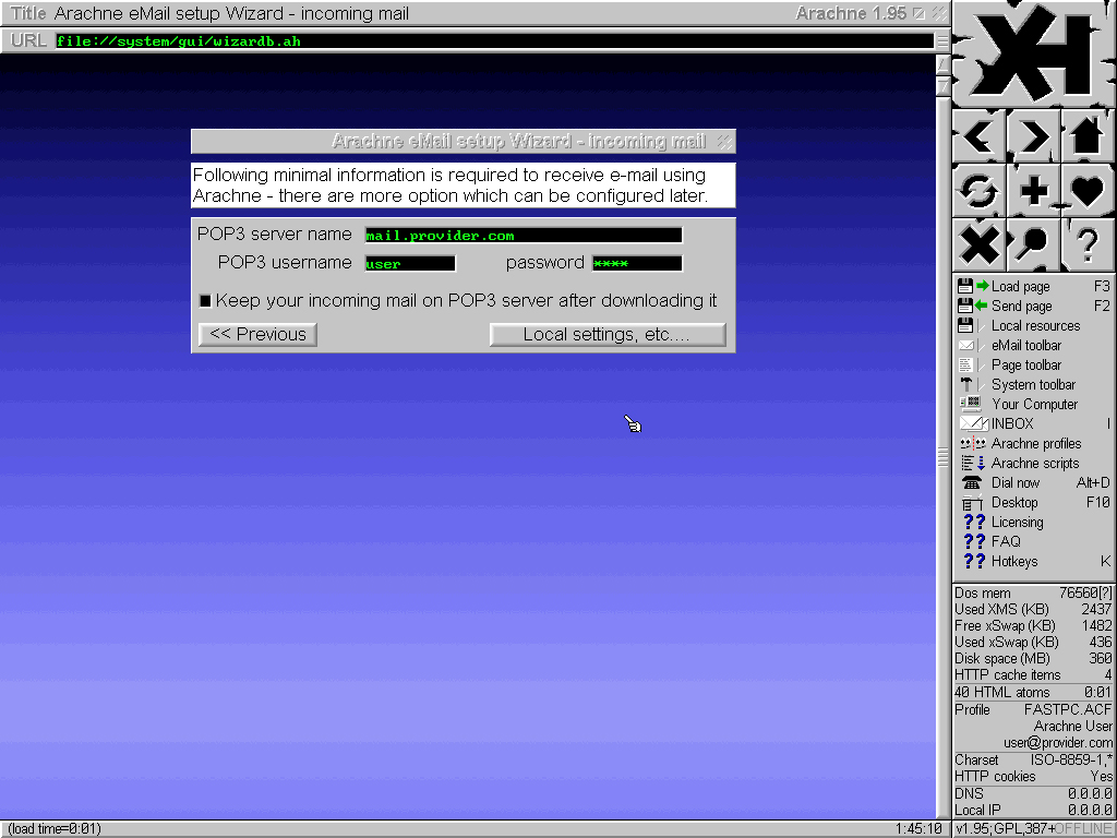 Arachne installation - Screenshot 22