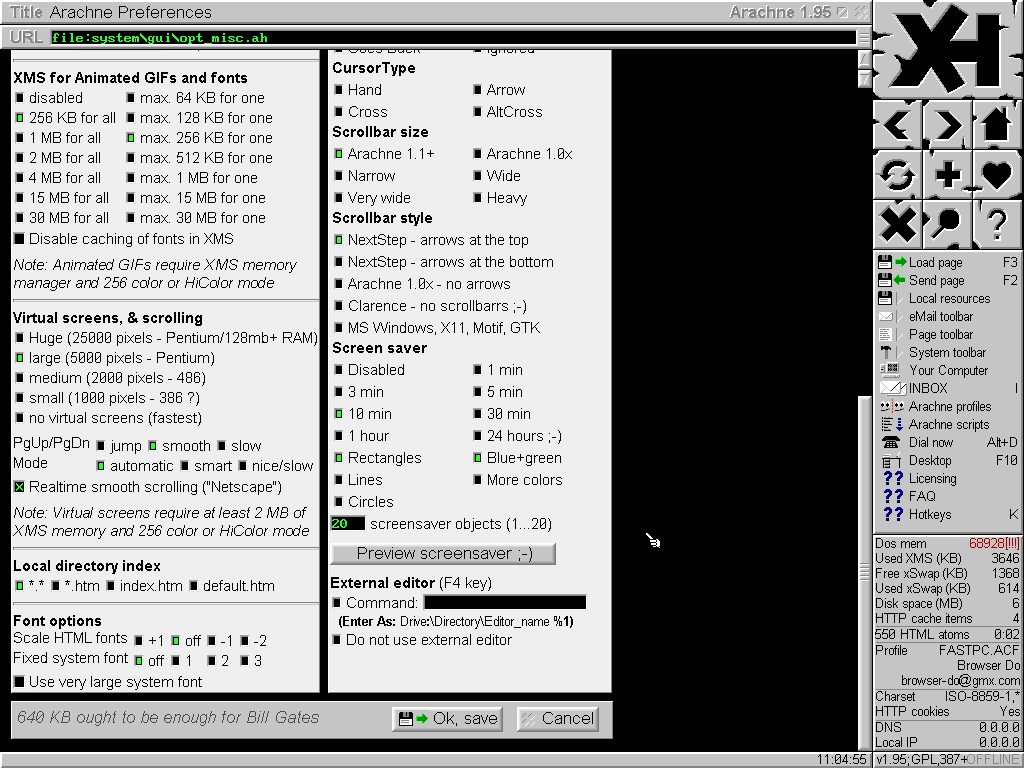 Arachne installation - Screenshot 27