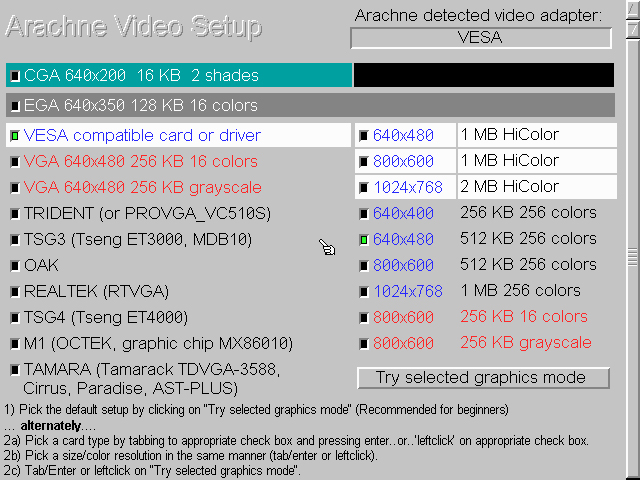 Arachne installation - Screenshot 5