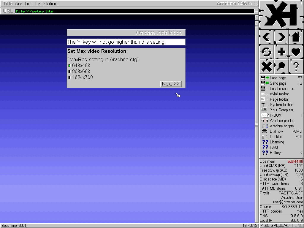 Arachne installation - Screenshot 9
