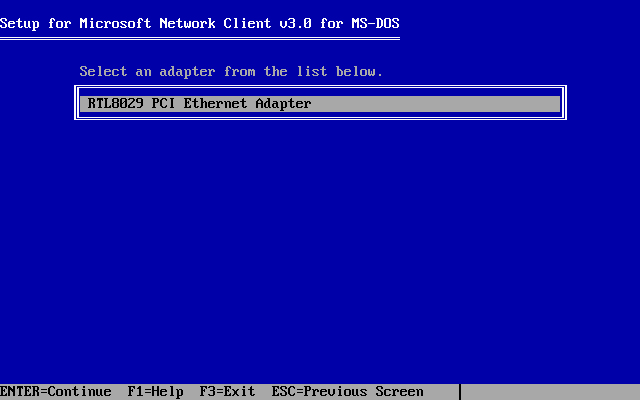 Microsoft Network Client 3.0 installation - Screenshot 6