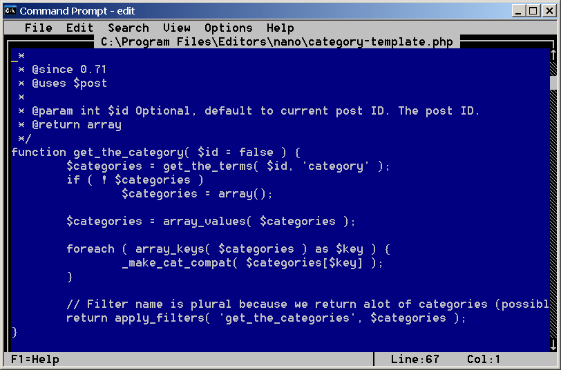 MS-DOS Editor 2.0.026 - Screenshot 4