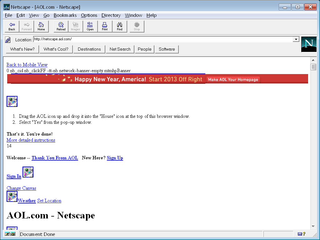 Netscape 3 - Screenshot 1